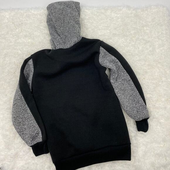 Jamplay Boys Gray Black Long Sleeve Full Zipper Hoodie Sweater Top NEW Size 4 - Picture 3 of 5